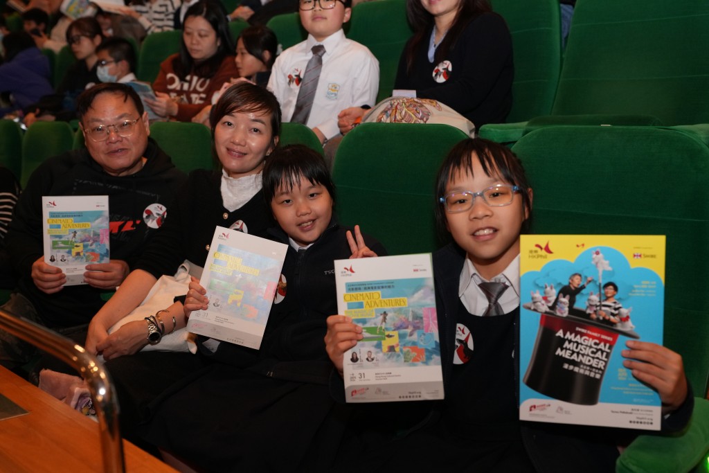Students and their families enjoy “Cinematic Adventures: The Magic of Movie Music” concert under the Swire Community Concert series. (Photo courtesy of HK Phil)