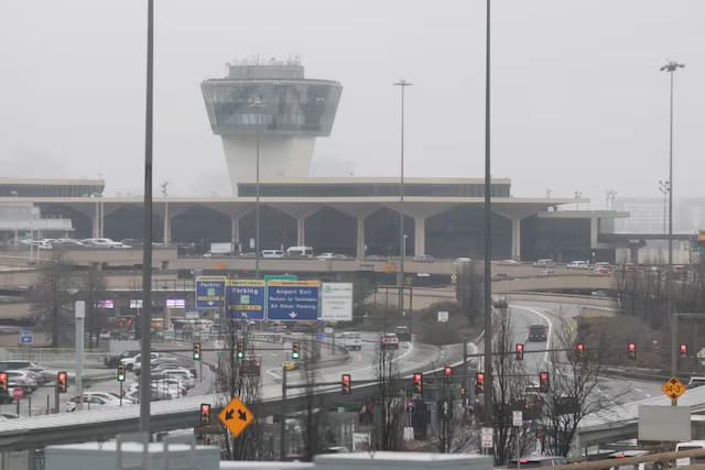 A view of Newark Liberty International Airport in Newark, New Jersey, U.S., March 23, 2026. REUTERS/Jeenah Moon//File Photo