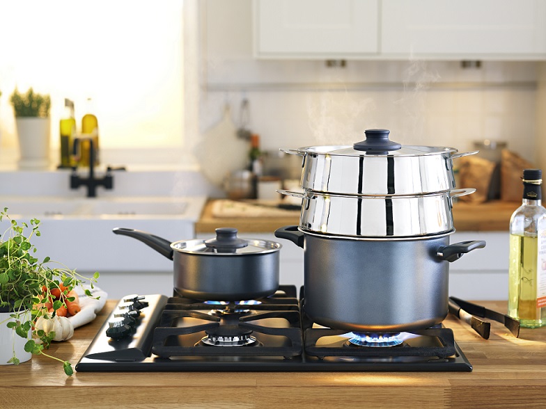 STABIL stainless steel steamer insert.