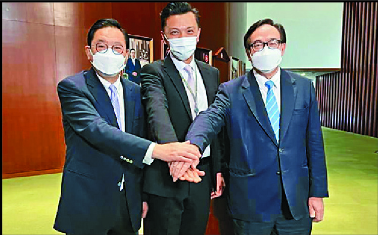 Jeffrey Lam, Sunny Tan and Lo Wai-kwok. Jeffrey Lam, Sunny Tan and Lo Wai-kwok.