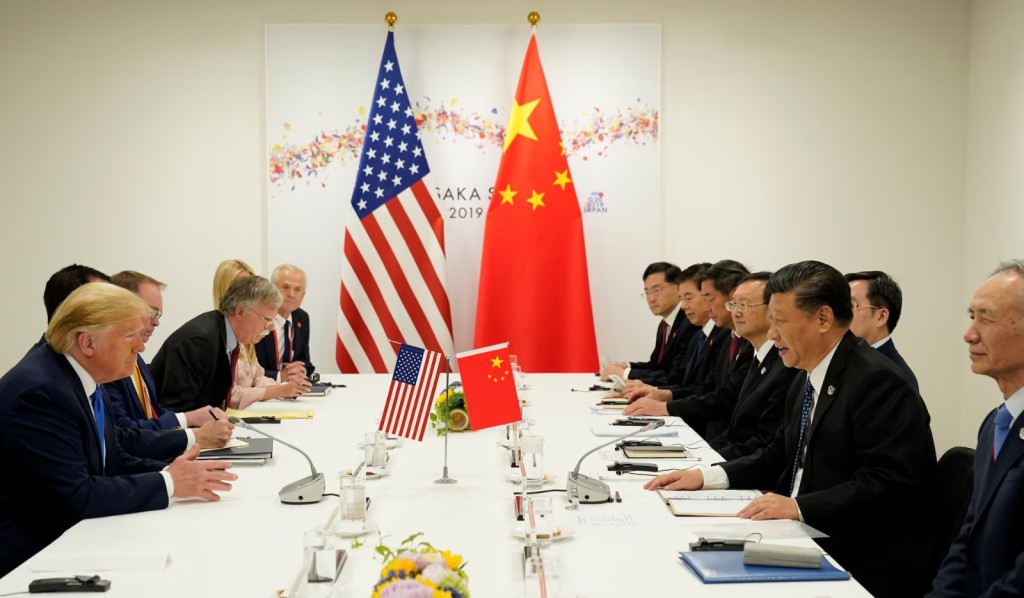 U.S. President Donald Trump and China's President Xi Jinping hold a bilateral meeting during the G20 leaders summit in Osaka, Japan, June 29, 2019. REUTERS