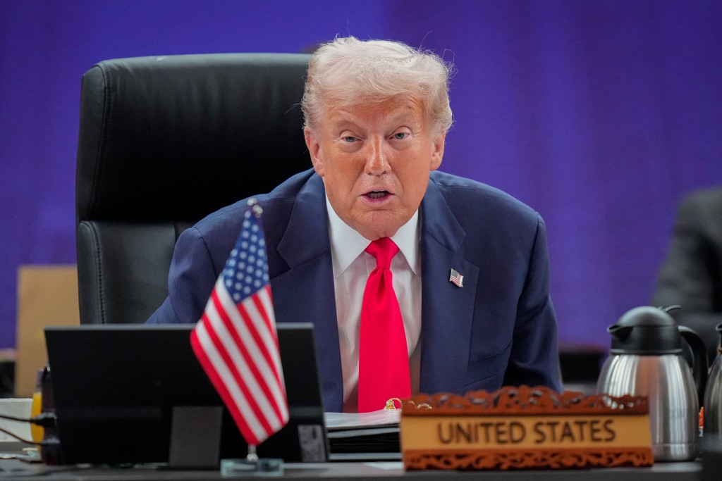 U.S. President Donald Trump speaks during the ASEAN-U.S. Summit in Kuala Lumpur, Malaysia, October 26, 2025. Reuters