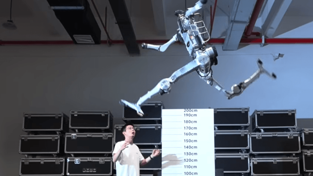 Unitree Robotics' new humanoid robot Superman. Unitree Robotics