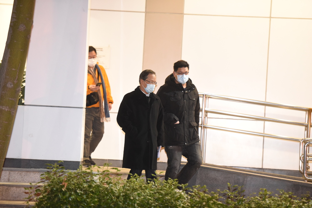 Stepping out of police stations are Kwok Ka-ki, far left, and, inset, Helena Wong and Jimmy Sham. SING TAO Stepping out of police stations are Kwok Ka-ki, far left, and, inset, Helena Wong and Jimmy Sham. SING TAO