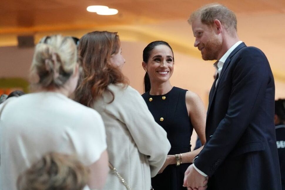 Britain's Prince Harry and Meghan, the Duke and Duchess of Sussex, visit the Royal Children's Hospital, in Melbourne, Australia, April 14, 2026. Jonathan Brady/Pool via REUTERS