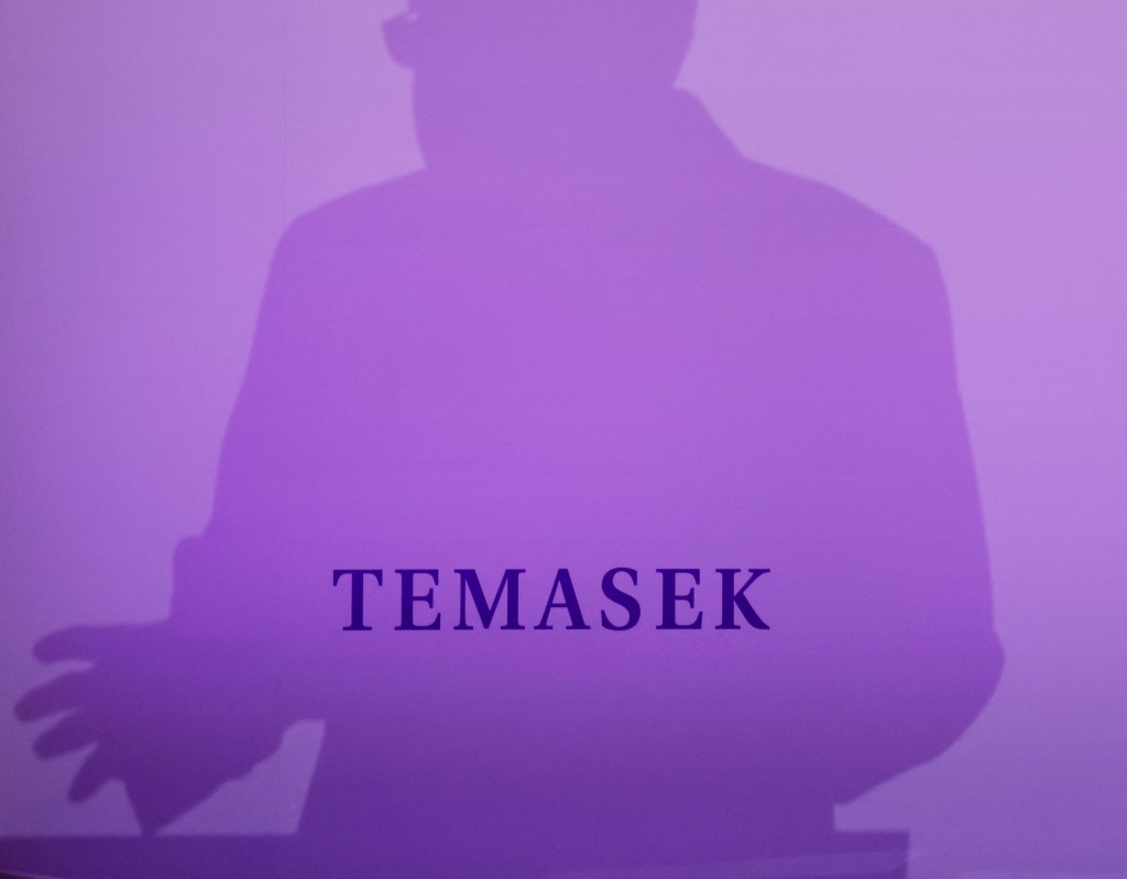 A Temasek signage is pictured in Singapore in July 2023. Picture provided by REUTERS.