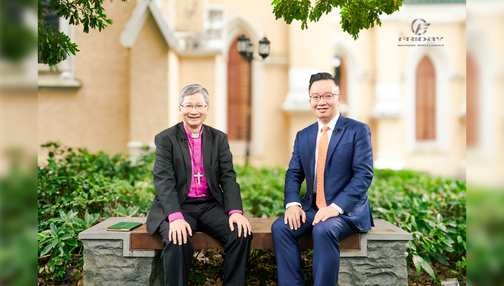 (From left) Archbishop Andrew Chan, Anglican Church of Hong Kong (Hong Kong Sheng Kung Hui), with host Nick Chan. (From left) Archbishop Andrew Chan, Anglican Church of Hong Kong (Hong Kong Sheng Kung Hui), with host Nick Chan.