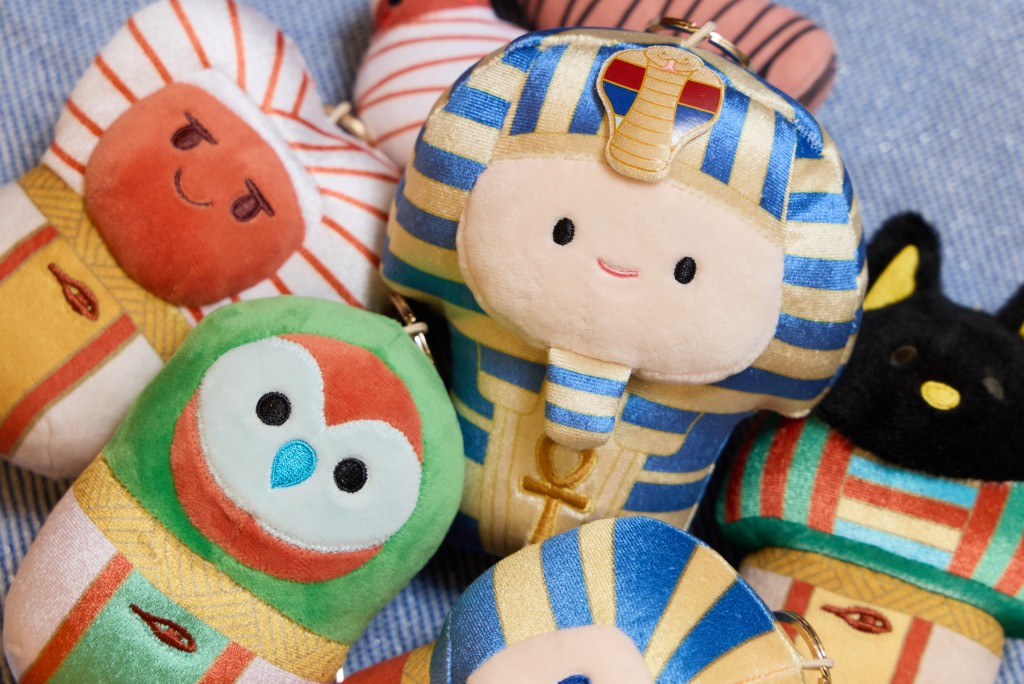 The museum has created over 140 items of themed merchandise, including blind boxes for plushes drawing inspiration from Egypt's ancient past.