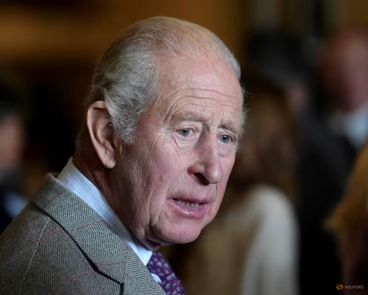 FILE PHOTO: King Charles III attends The King's Foundation's Harmony in Food and Farming Summit at the Foundation's headquarters at Dumfries House in Cumnock, Ayrshire. Picture date: Wednesday September 16, 2026. Jonathan Brady/Pool via REUTERS/ File Photo
