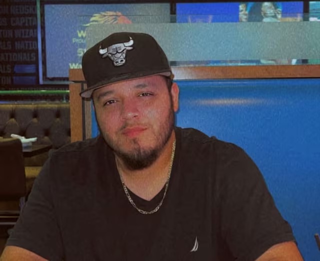 Kilmar Abrego Garcia, a Salvadoran migrant who lived in the U.S. legally with a work permit and was erroneously deported to El Salvador, is seen wearing a Chicago Bulls hat, in this handout image obtained by Reuters on April 9, 2025. Abrego Garcia Family/Handout via REUTERS/File Photo