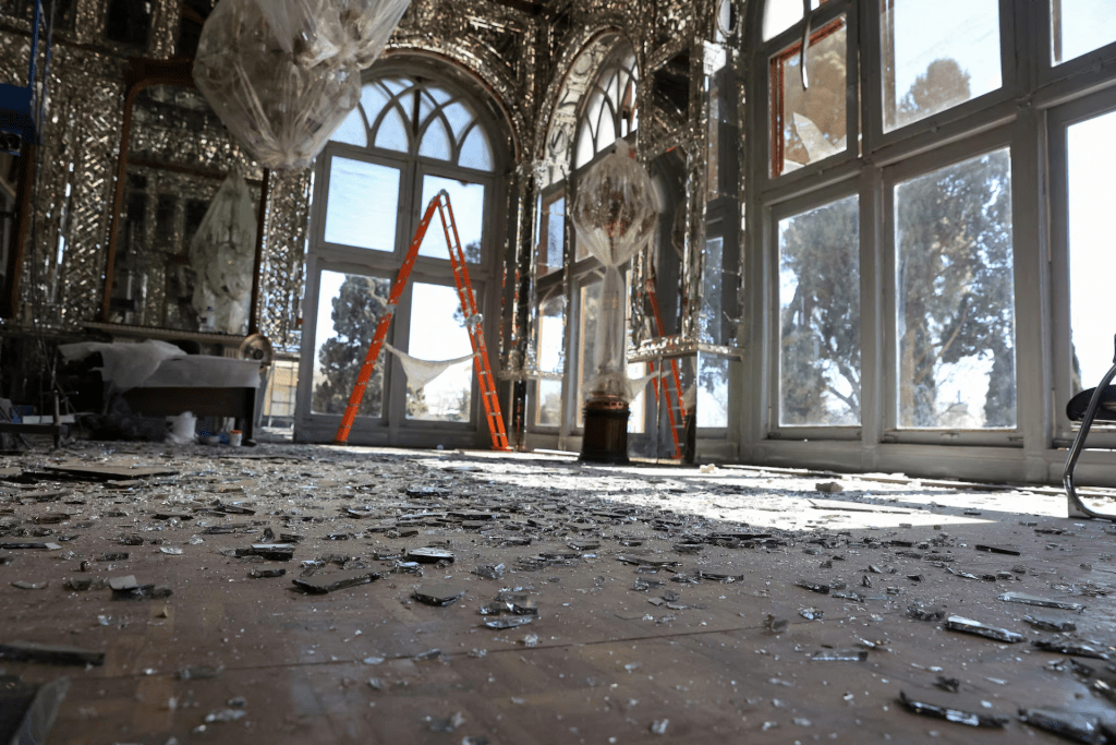 Debris at the historical monument Golestan Palace after it was damaged in an Israeli and U.S. strike, amid the U.S.-Israeli conflict with Iran, in Tehran, Iran, March 3, 2026. Majid Asgaripour/WANA (West Asia News Agency) via REUTERS/File Photo