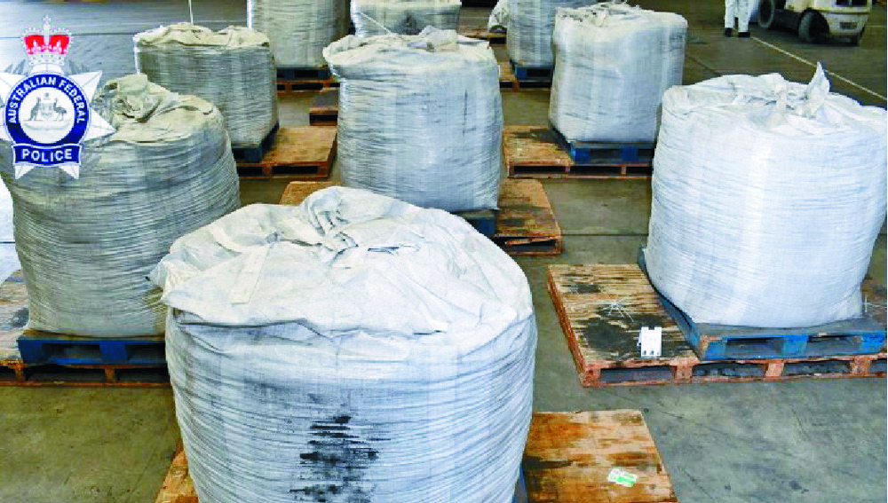 The 142 kilograms of crystal methaphetamine were seized from a residence in Sydney. The 142 kilograms of crystal methaphetamine were seized from a residence in Sydney.