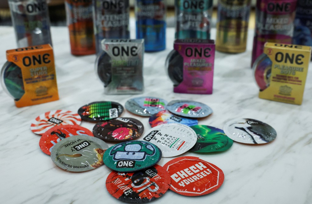 ONE condoms by Karex on display in Petaling Jaya, Malaysia April 21, 2026. REUTERS