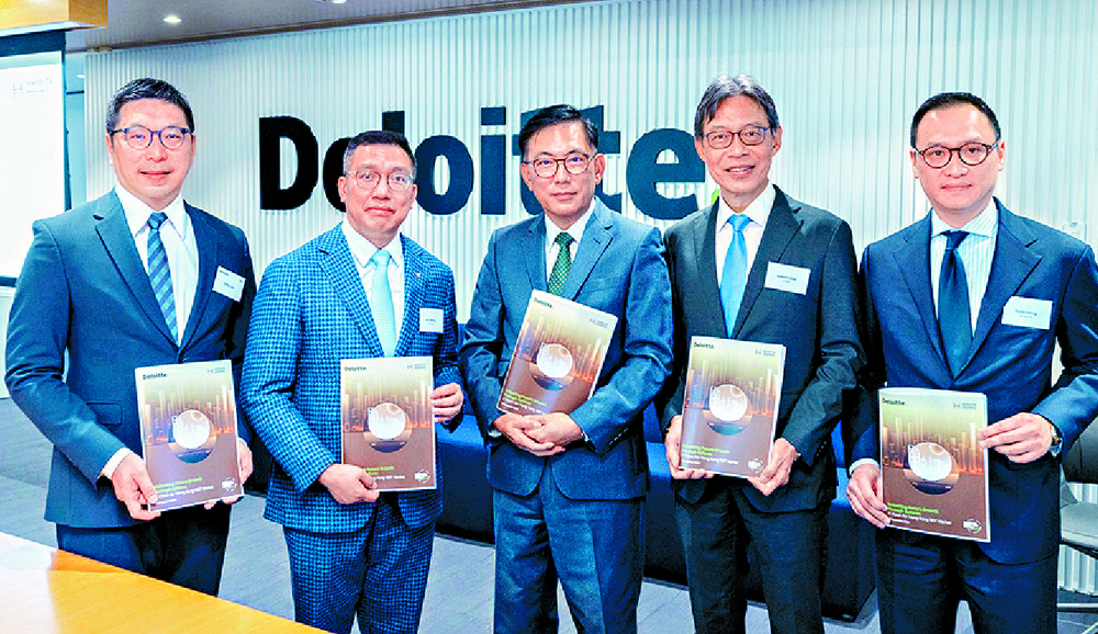 From left: Philip Law, Deliang Lin, George Hongchoy, Hubert Chak and HKREITA director and chief executive of Spring Asset Management Kevin Leung. AFRC From left: Philip Law, Deliang Lin, George Hongchoy, Hubert Chak and HKREITA director and chief executive of Spring Asset Management Kevin Leung. AFRC