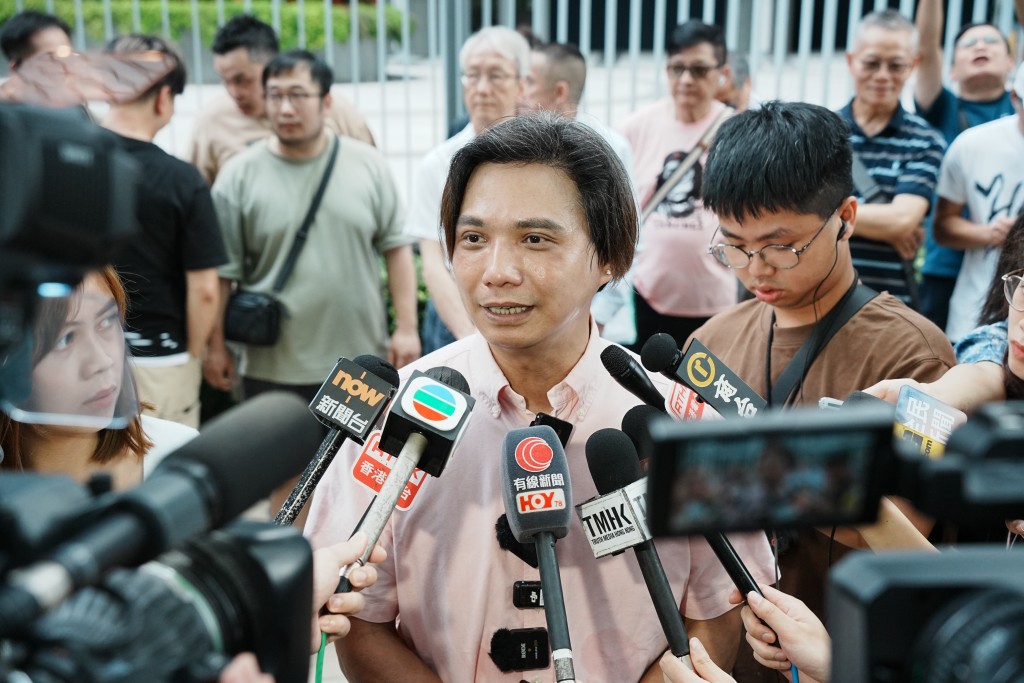 Lam Chi-Chung, representative for a group of taxi owners. (File)