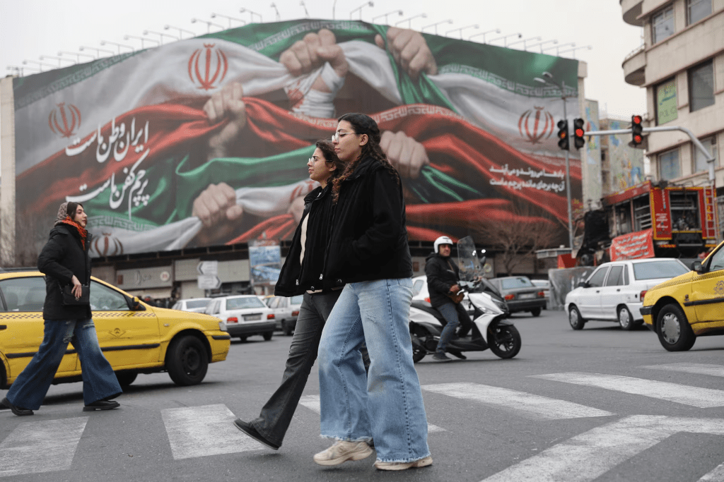 Iranian women walk on a street in Tehran, Iran, January 19, 2026. Majid Asgaripour/WANA (West Asia News Agency) via REUTERS