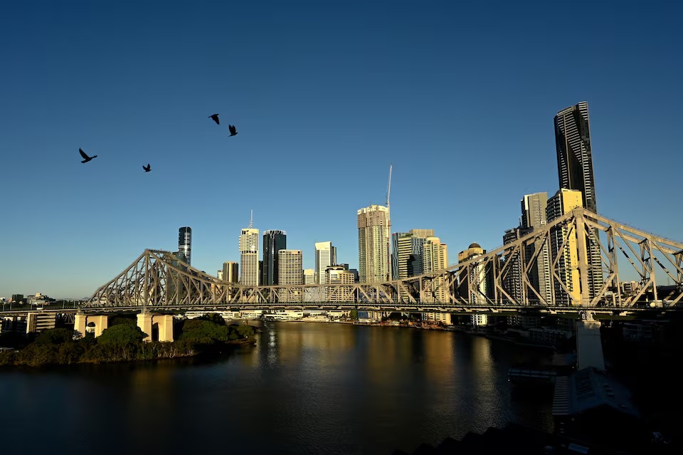 A view of the city skyline of Brisbane, the city expected to be announced as host for the 2032 Olympic Games, in Brisbane, Australia, July 4, 2021. Picture taken July 4, 2021. REUTERS/Jaimi Joy/File Photo