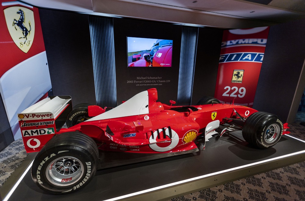 Schumacher's 2003 F1-winning Ferrari up for auction