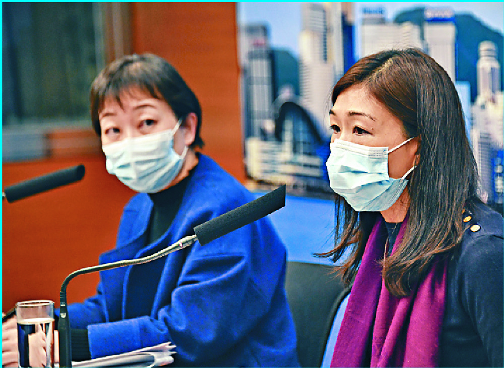 Chuang Shuk-kwan, left, and Sara Ho. Sing Tao Chuang Shuk-kwan, left, and Sara Ho. Sing Tao
