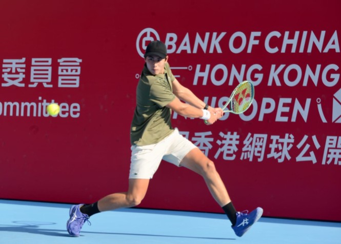 Kai Thompson lost in his bid to join Coleman Wong in the main draw. GORDON YANG/SING TAO