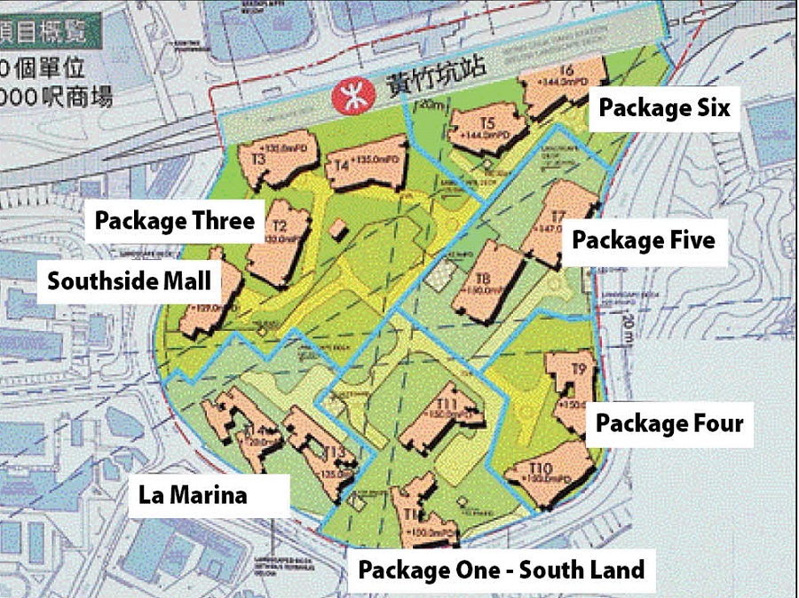 The Southside can accommodate 5,200 flats and includes a shopping mall. The Southside can accommodate 5,200 flats and includes a shopping mall.