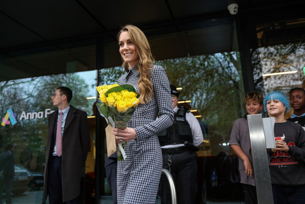 Photo by GEOFF PUGH / POOL / AFP  Britain's Catherine, Princess of Wales and patron of Anna Freud, pays a visit to the children’s mental health charity Anna Freud in north London on November 27, 2025.