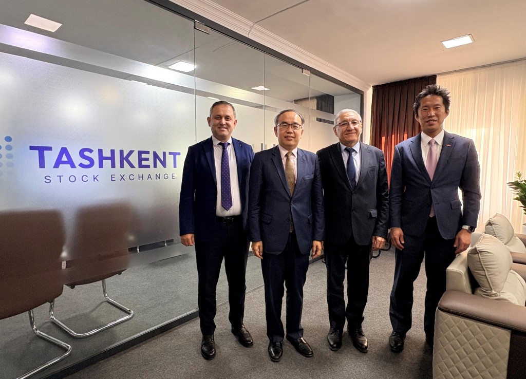 Christopher Hui, second left.