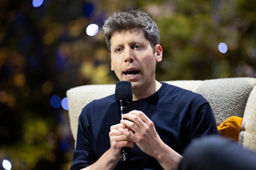 OpenAI CEO Sam Altman sits for a conversation with Salesforce CEO Marc Benioff at Salesforce's Dreamforce conference at the Moscone Center on September 15, 2026 in San Francisco, California. Dreamforce is an annual event that highlights the company's technologies and encourages professional networking. Benjamin Fanjoy/Getty Images/AFP 