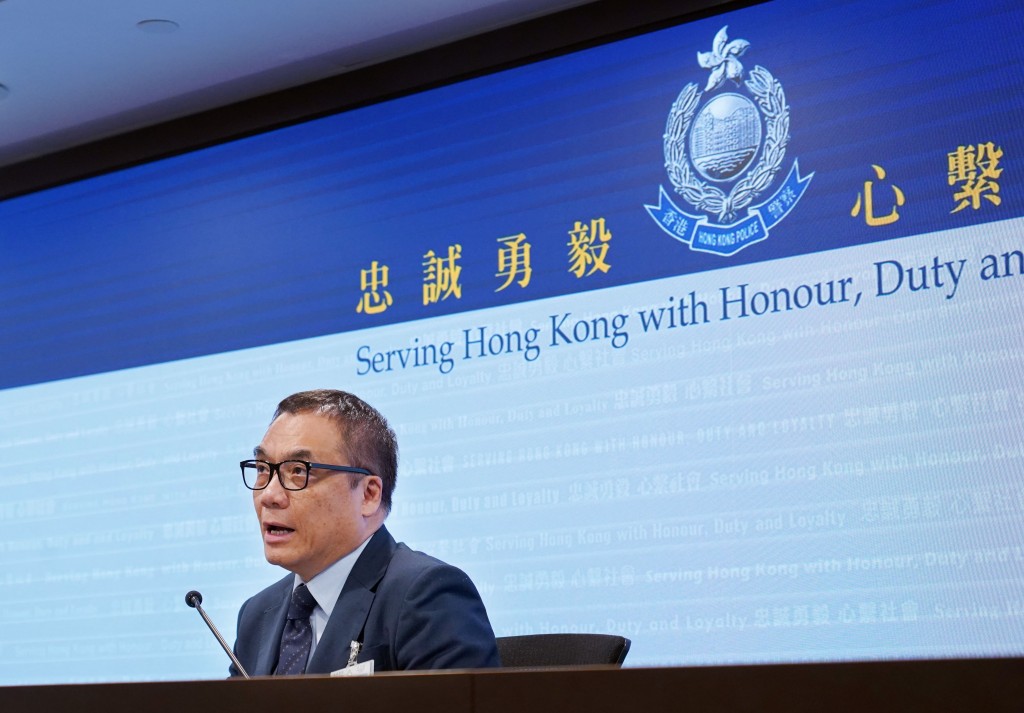 Chief Superintendent Steve Li Kwai-wah of the National Security Department 