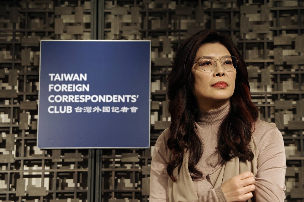 Kuomintang (KMT) Chairperson Cheng Li-wun attends a Taiwan Foreign Correspondents’ Club event in Taipei, Taiwan March 23, 2026. (Reuters)