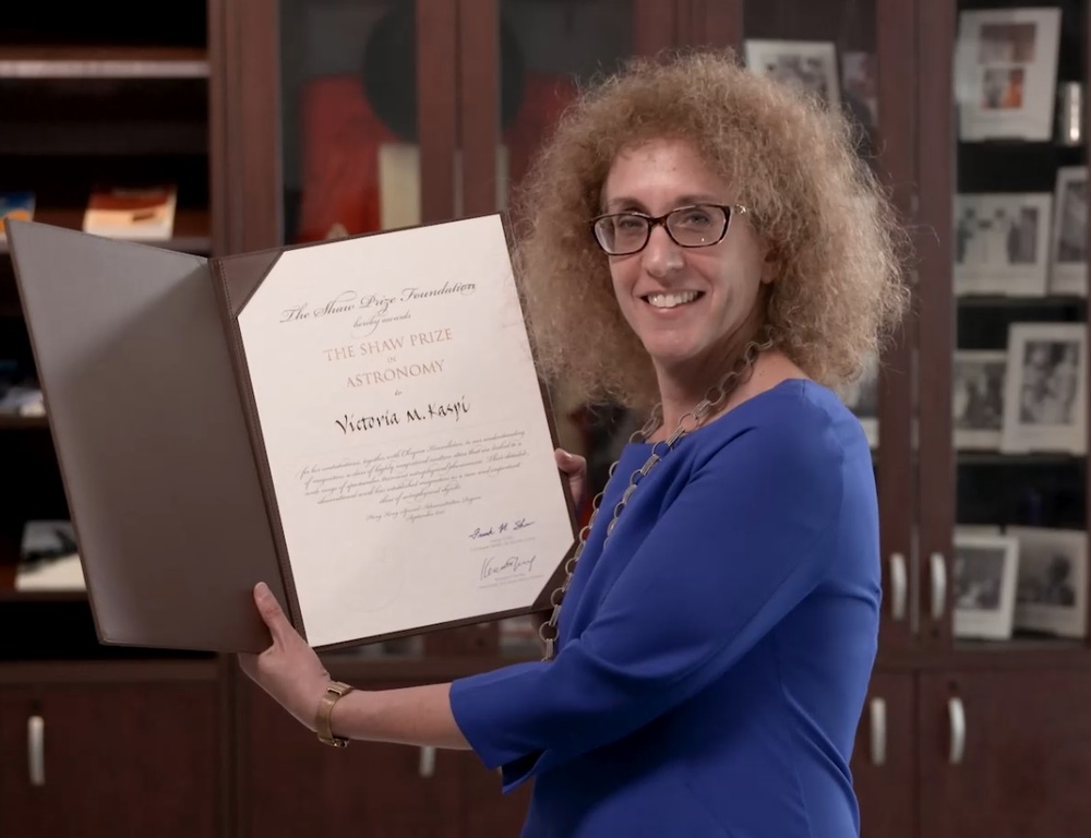 Professor Victoria M Kaspi. 