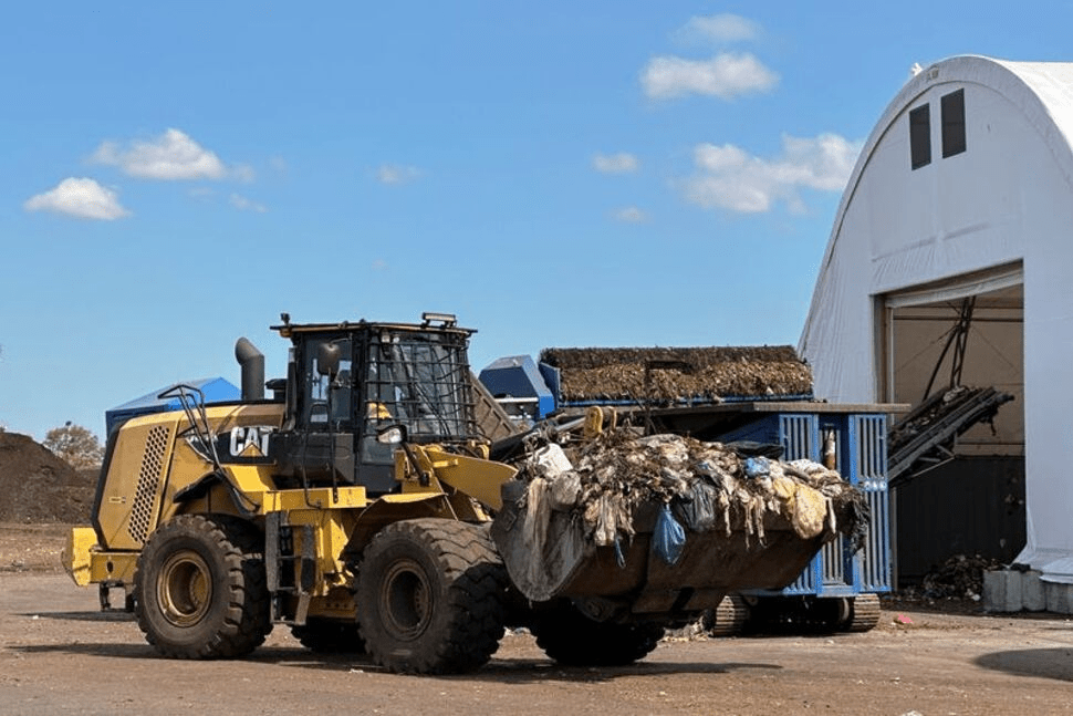 Staten Island Compost Facility turns New York City food and yard waste into "black gold." New York, N.Y., September 9, 2025 REUTERS/Christine Kiernan