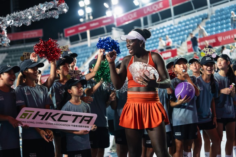 Victoria Mboko outlasted Cristina Bucsa over three sets in the final. PRUDENTIAL HK TENNIS OPEN