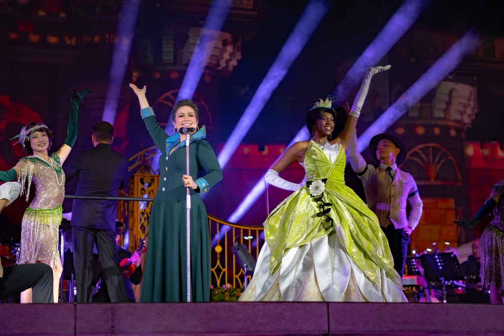 Salonga and Disney Princess Tiana. 