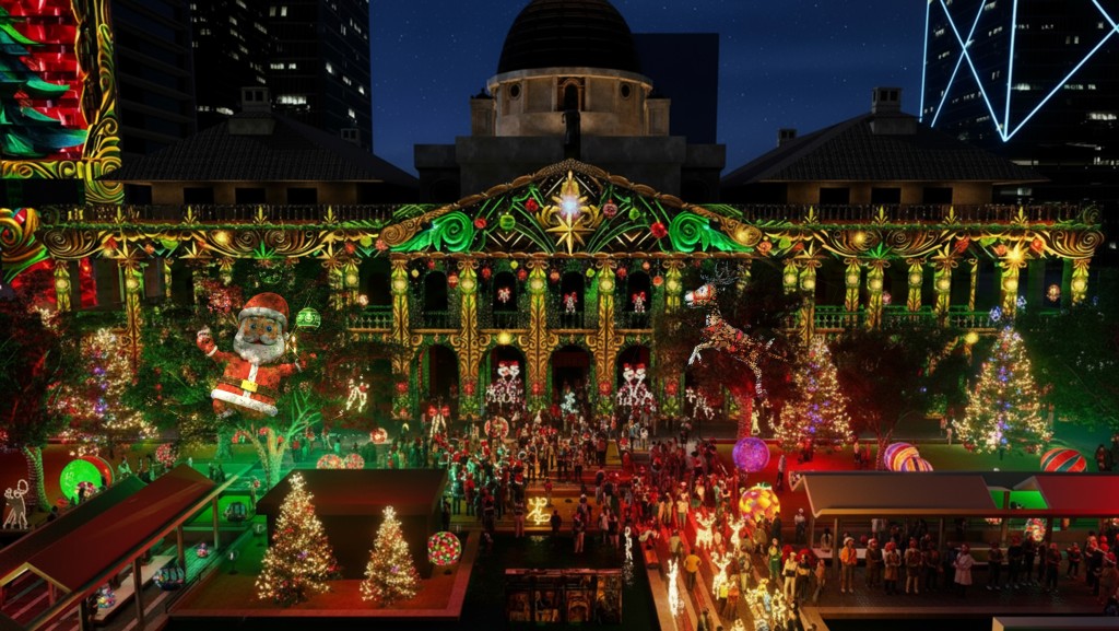 The “Immersive Light Show in Central” will make its debut this year.