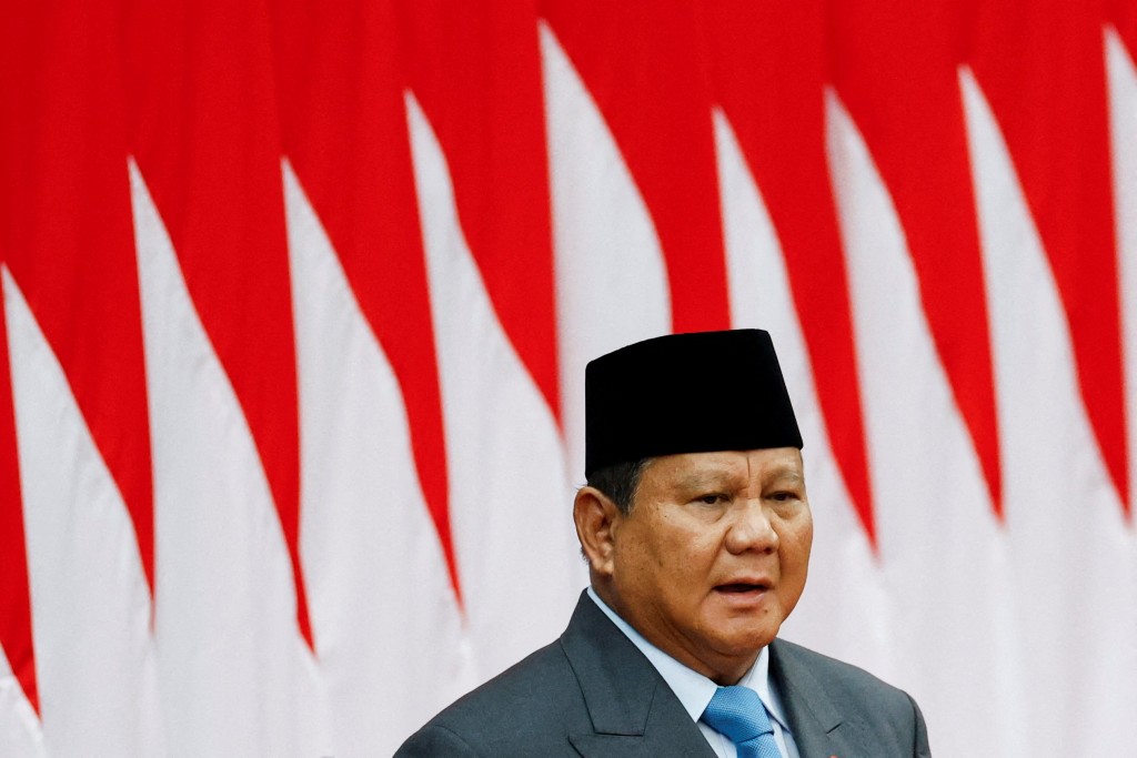 Indonesian President Prabowo Subianto looks on before he delivers his annual State of the Nation Address, ahead of the country's Independence Day, in Jakarta, Indonesia, August 15, 2025. (Reuters)