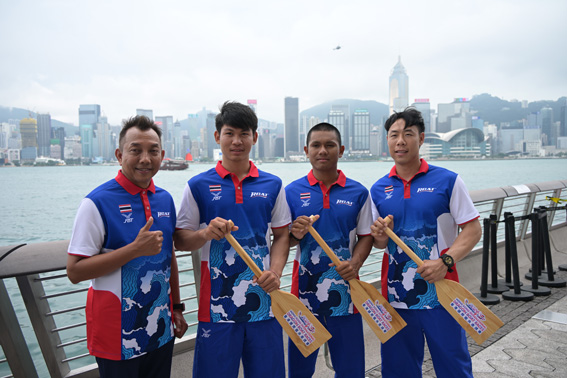 Members of the Thailand team include, from left, Patchawat Kirdnak, Kriangkrai Jaisook, Tharathorn Gitisat and Kasemsit Borriboonsin.