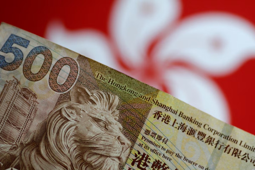 A Hong Kong dollar note is seen in this illustration photo May 31, 2017. REUTERS
