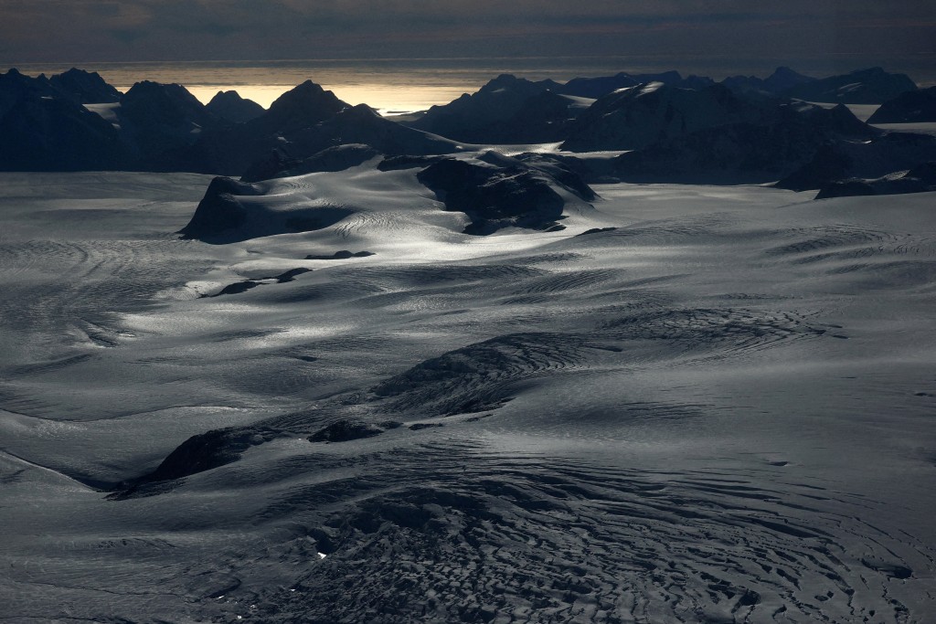 An aerial view shows western Greenland, September 16, 2025. (Reuters)