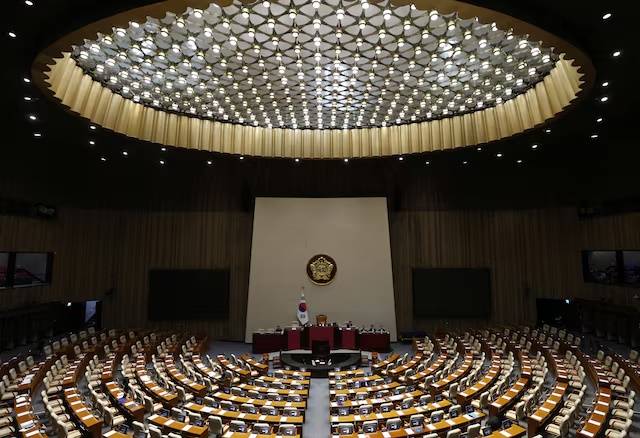 A view of the hall at the National Assembly in Seoul, South Korea, 07 December, 2024. JEON HEON-KYUN/Pool via REUTERS/File Photo