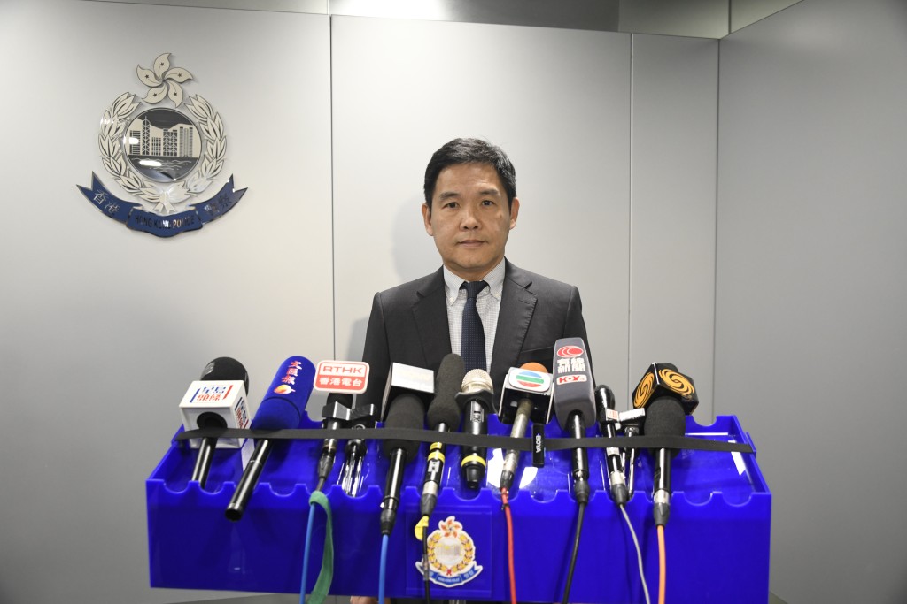 Superintendent Cheung Pak-kit said at a press conference (Singtao)