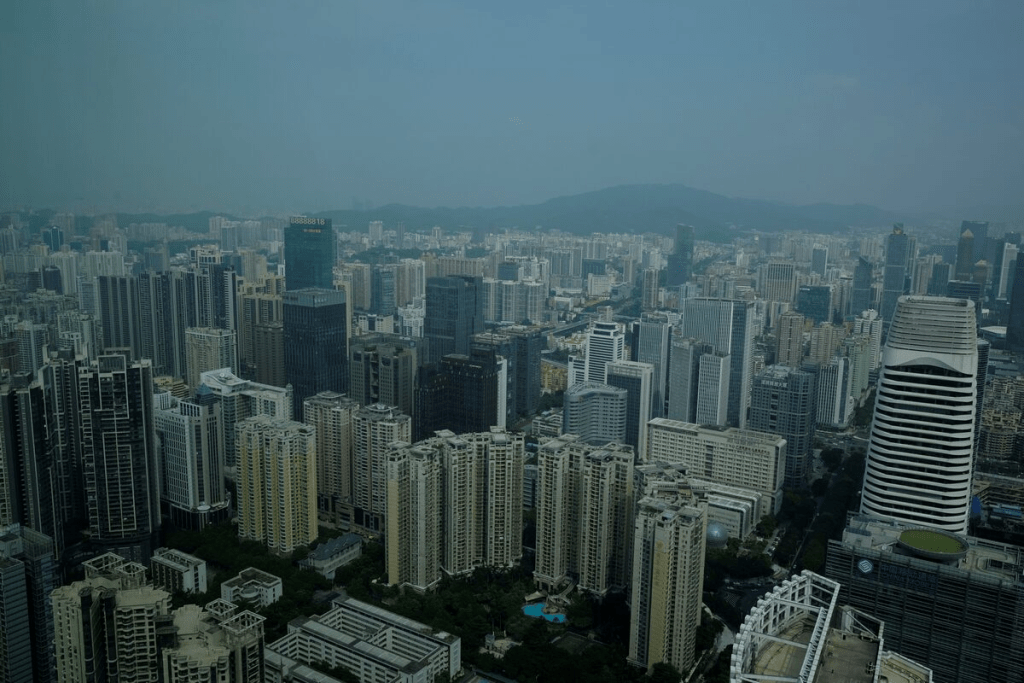Residential and commercial buildings are located in downtown Guangzhou, China October 7, 2017. REUTERS/Bobby Yip/File Photo