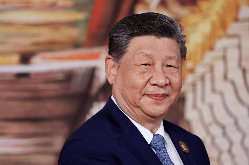 China's President Xi Jinping attends a welcoming ceremony at the BRICS summit in New Delhi, India, September 12, 2026. Sputnik/Alexander Kazakov/Pool via REUTERS 