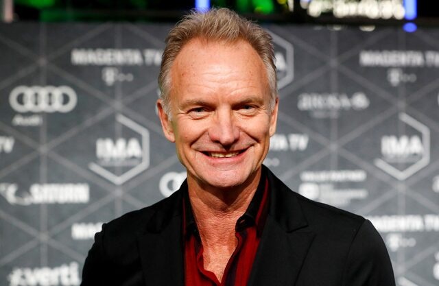 British musician Sting reacts as he arrives at the International Music Award ceremony in Berlin, Germany, November 22, 2019. REUTERS/Fabrizio Bensch