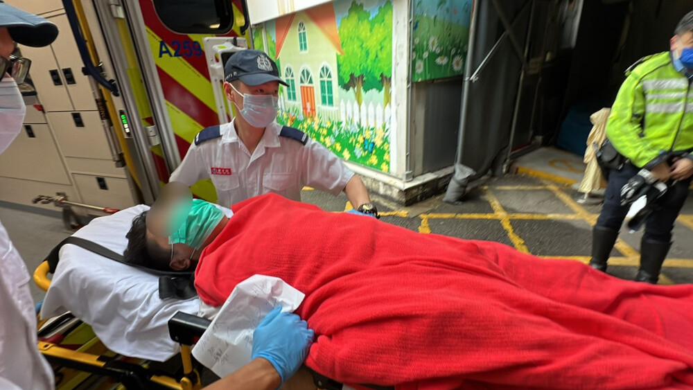 The arrested man who attacked Yu.