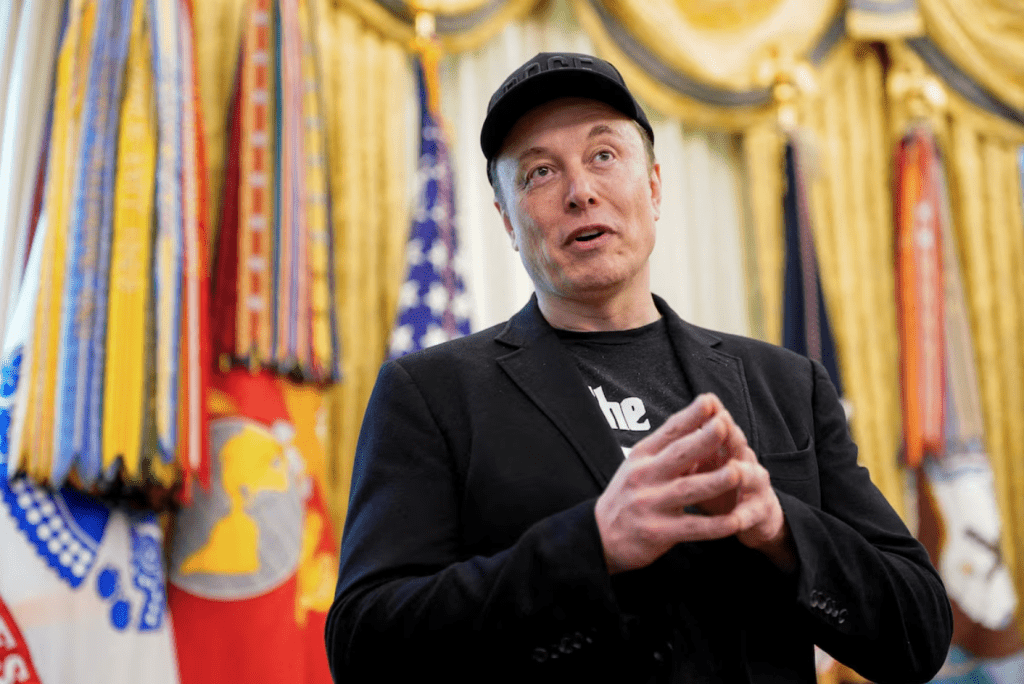 Elon Musk speaks during a press conference with U.S. President Donald Trump (not pictured), at the White House in Washington, D.C., U.S., May 30, 2025. (REUTERS/Nathan Howard/File Photo)