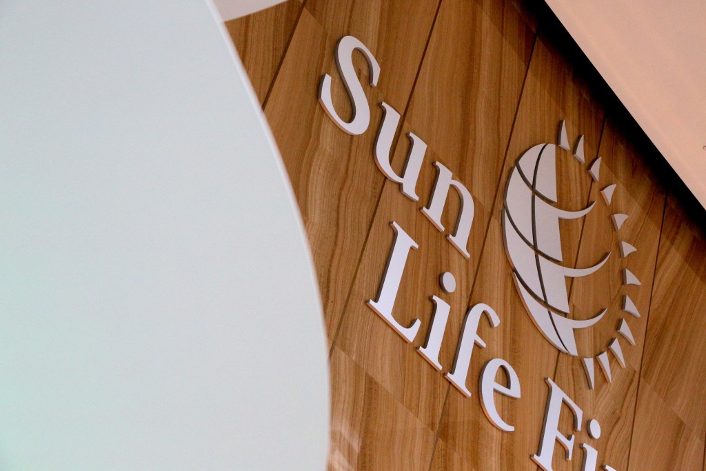 The Sun Life Financial logo is seen at their corporate headquarters of One York Street in Toronto, Ontario, Canada, February 11, 2019.  REUTERS/Chris Helgren