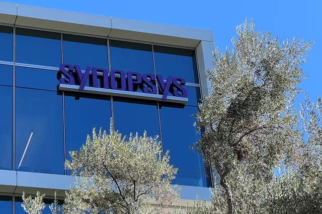 The headquarters of Synopsys Inc., in Sunnyvale, California, U.S., October 23, 2024. REUTERS/Stephen Nellis/File Photo