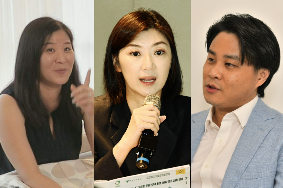 Mimi Yuen Mi-wahng (Left) Eunice Yung Hoi-yan (Center) and Derek Yuen Mi-chang (Right) Mimi Yuen Mi-wahng (Left) Eunice Yung Hoi-yan (Center) and Derek Yuen Mi-chang (Right)