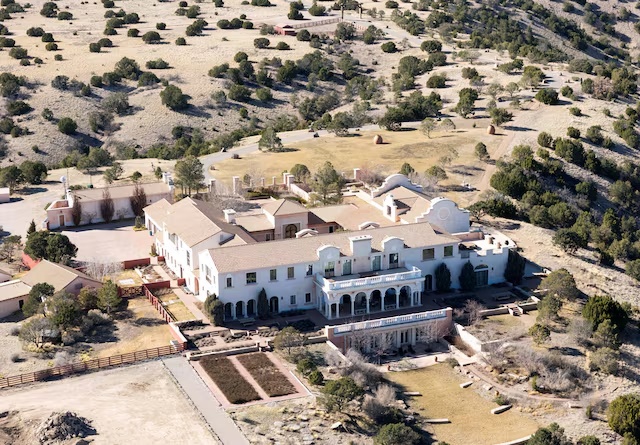 A drone view shows Zorro Ranch, a property formerly owned by Jeffrey Epstein, near Stanley, New Mexico, U.S. March 8, 2026. REUTERS/Rebecca Noble